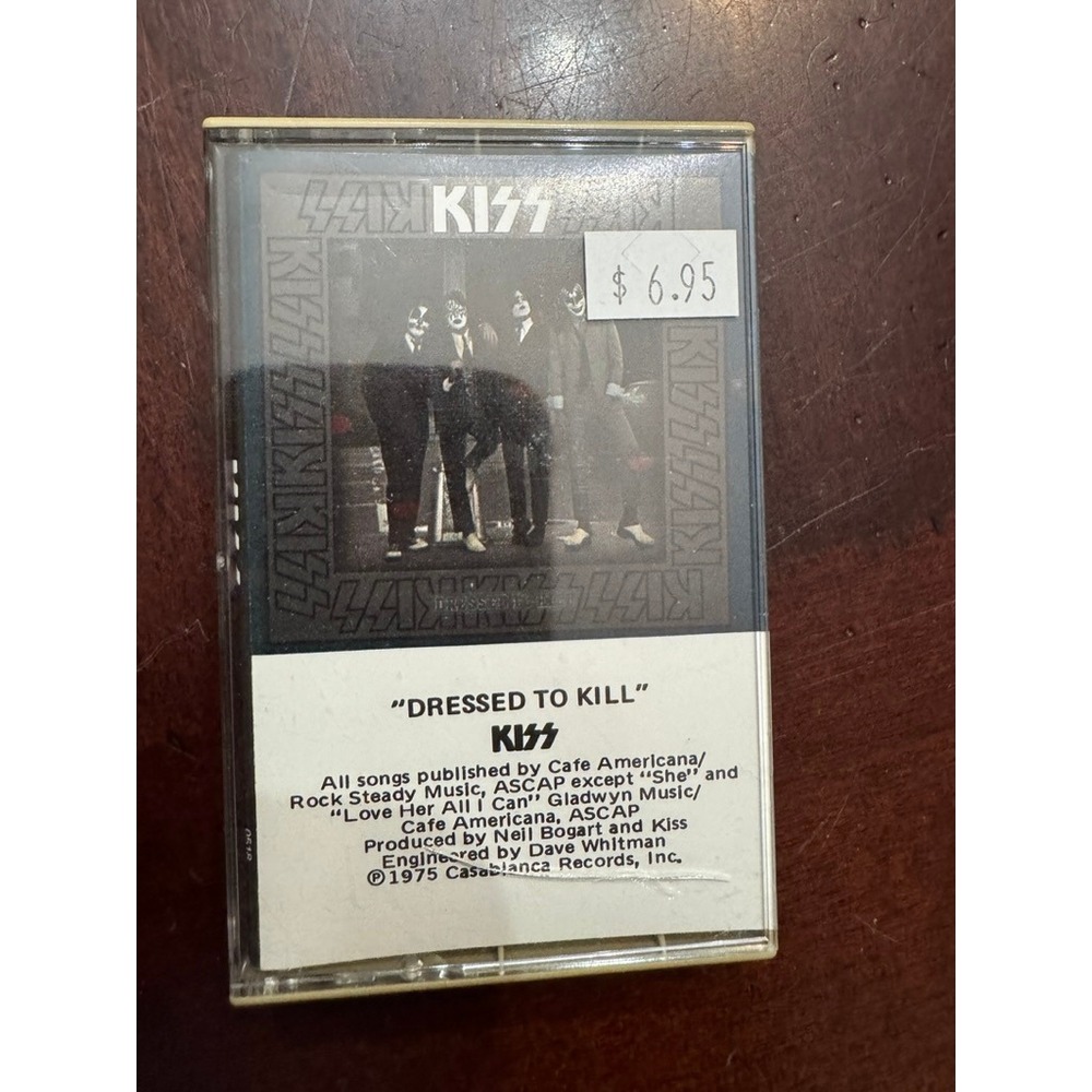 KISS Dressed To Kill Cassette Tape 1975 Casablanca PolyGram 422-824148 Hard Rock